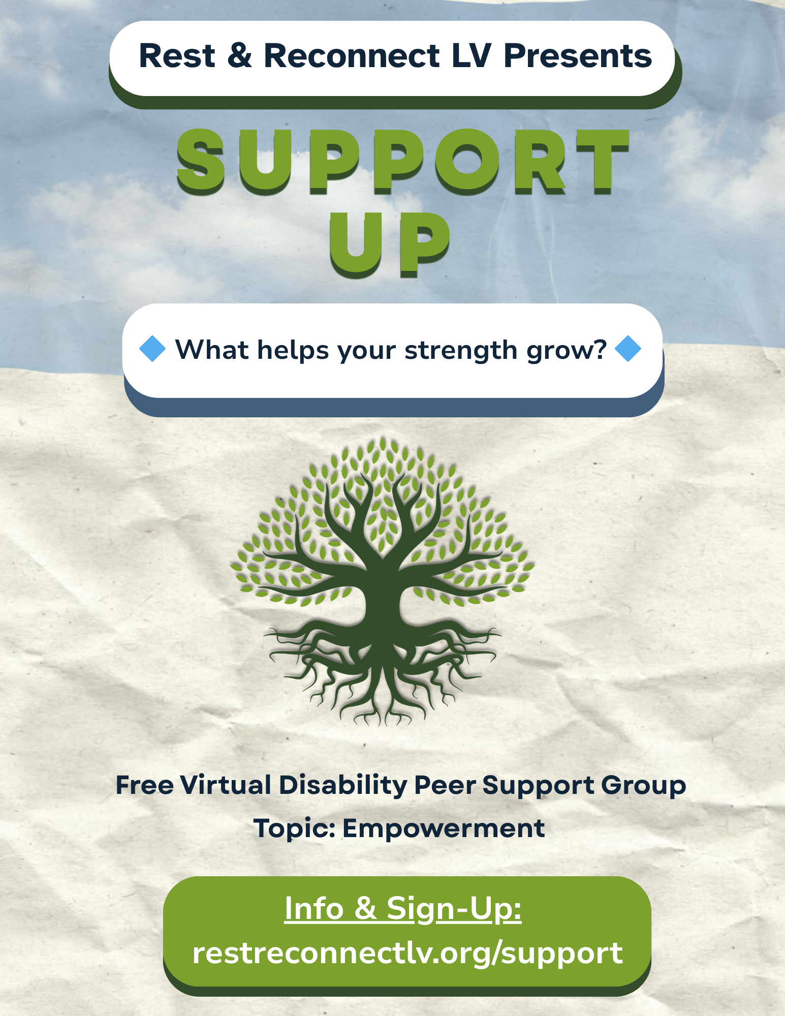 Support UP resilience session flyer